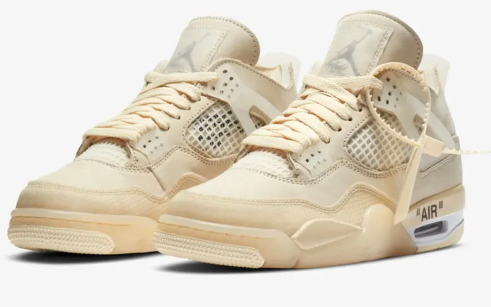 NIKE AIR JORDAN 4 RETRO X OFF-WHITE "SAIL" SNEAKER