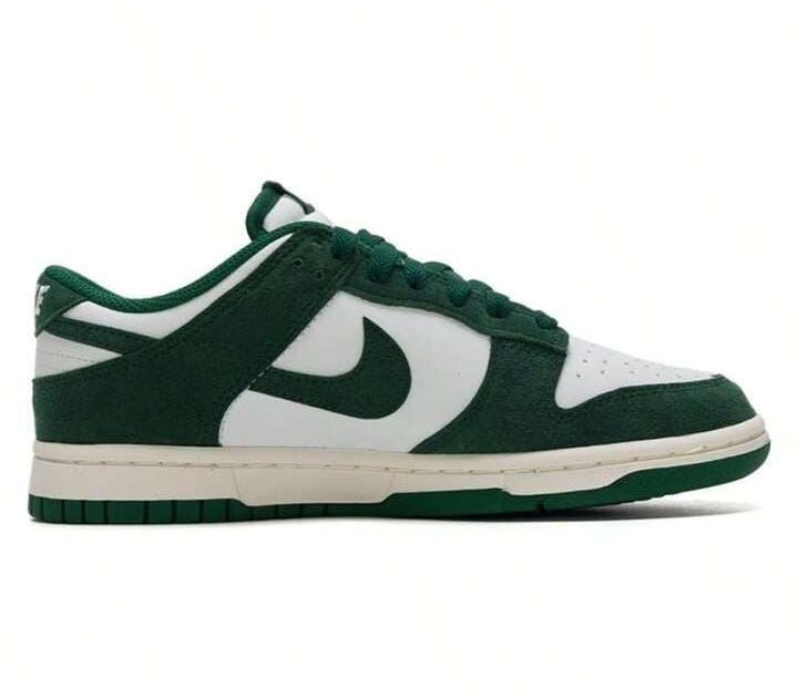 Nike Dunk Low "Gorge Green" - With Gold Mini Swoosh